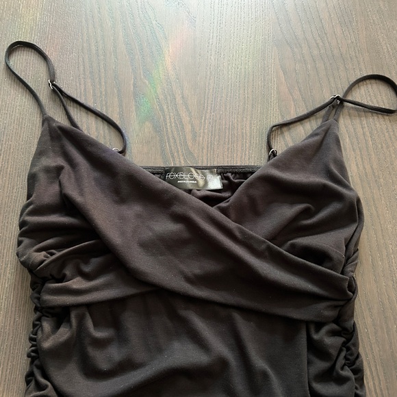 RARE NWOT Foxblood Gia Dress Black Size XL Bodycon - Picture 3 of 8